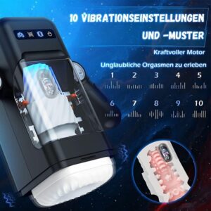 3-in-1 Electric Masturbator with 10 Telescopic Functions